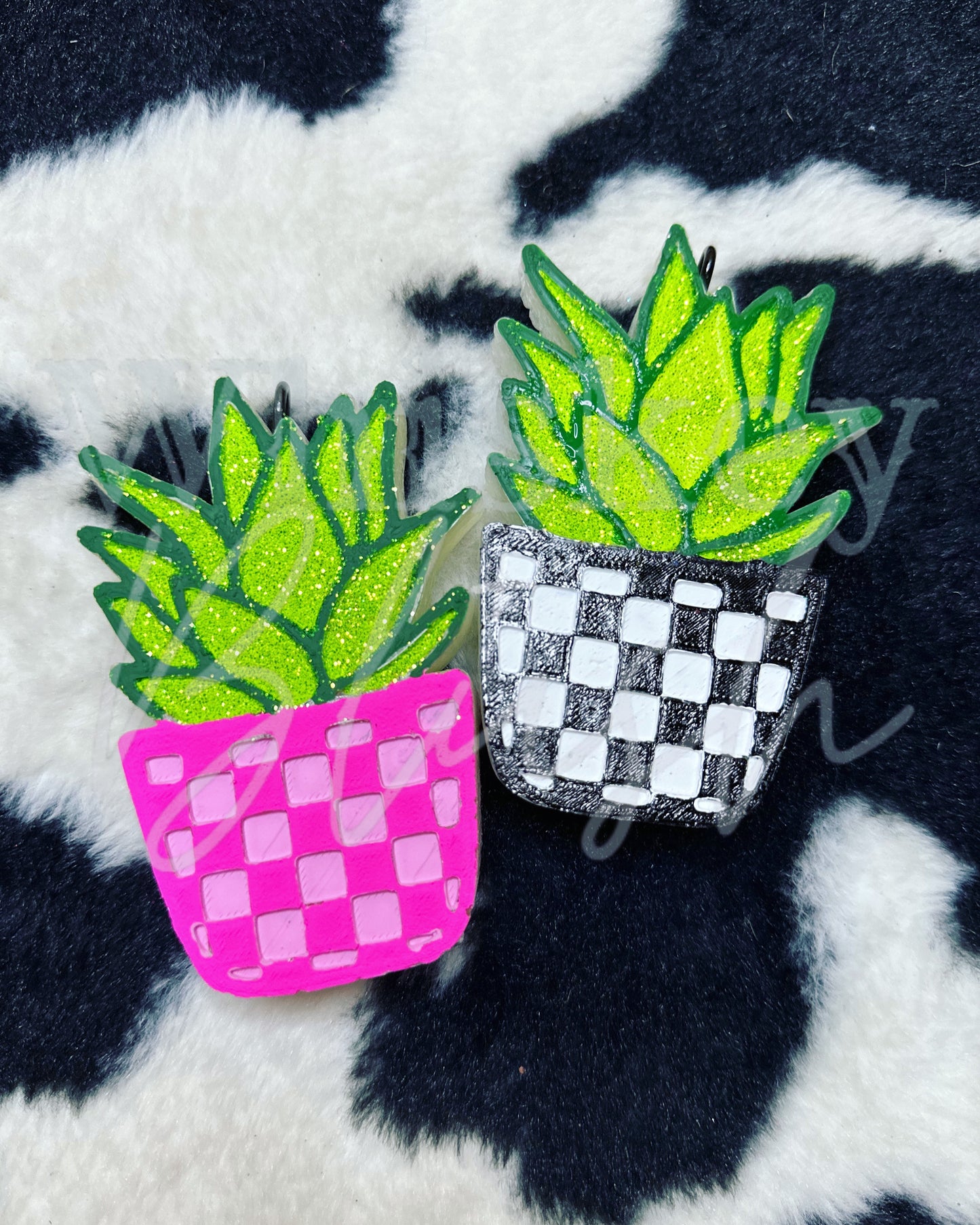 Checkered succulent freshie